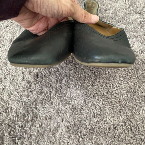 LUCKY BRAND Alba Black Leather Flats Size 7.5 - Picture 15 of 16